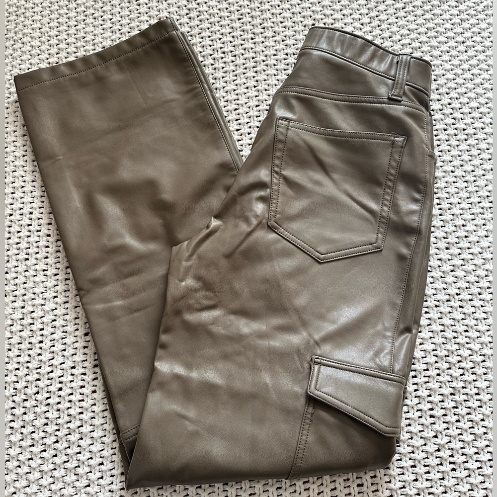 Cargo Leather Pants